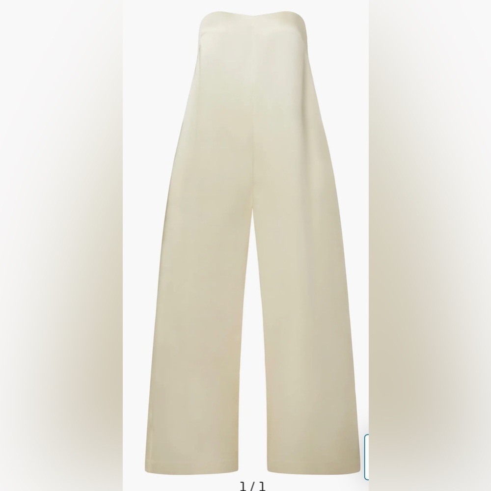 Empire Bust Strapless Wide Leg Jumpsuit